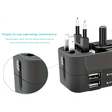 Candytech Travel Adapter (With Dual USB Port, CT-C10, Black)_3
