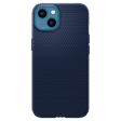 spigen Liquid Air TPU Back Cover for Apple iPhone 13 (Supports Wireless Charging, Navy Blue)_3