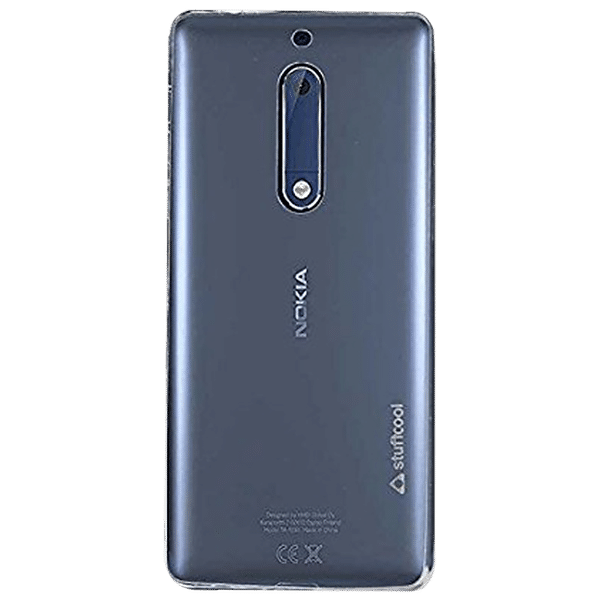 stuffcool PRNK5 Silicone Back Cover for Nokia 5 (Camera Protection, Transparent)_1