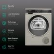 SIEMENS iQ300 8 kg Fully Automatic Front Load Dryer (AutoDry Technology, WP31G208IN, Silver Inox)_2