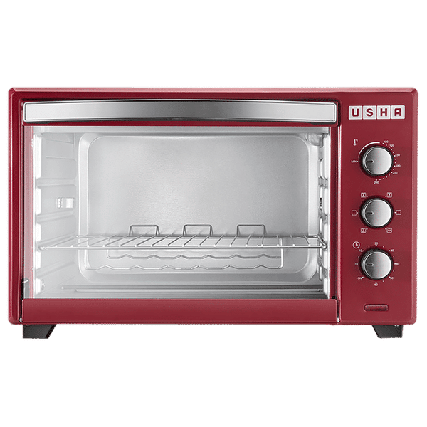 USHA 42L Oven Toaster Grill with Convection Technology (Stainless Steel & Wine)_1