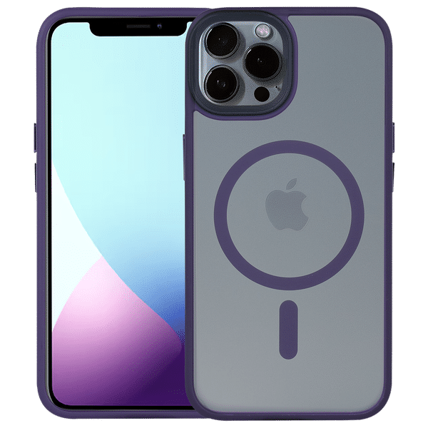 Croma Polycarbonate & TPU Matte Back Case for Apple iPhone 14 (Apple Compatible, Purple)_1