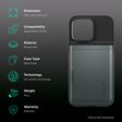 spigen Slim Armor CS Hard Polycarbonate Back Cover for Apple iPhone 15 Pro (Air Cushion Technology, Abyss Green)_2