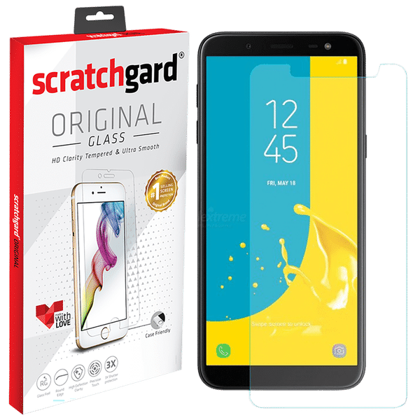 scratchgard Tempered Glass Screen Protector for Samsung Galaxy J6 Plus (Clear)_1