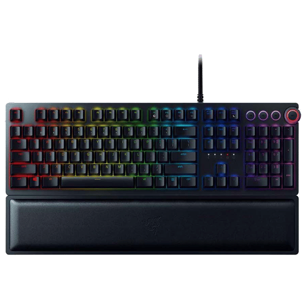 RAZER Huntsman Elite Wired Gaming Keyboard (Opto Mechanical Switch, RZ03-01870100-R3M1, Black)_1