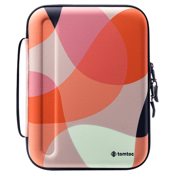 tomtoc B06 Polyester and EVA Case for Apple iPad Pro 11 Inch (Zip Enclosure, Mixed Orange)_1