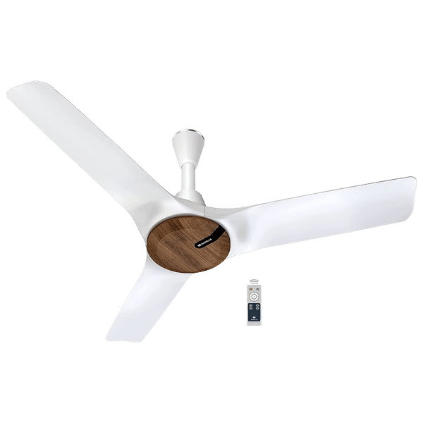 HAVELLS Stealth Neo BLDC 120cm Sweep 3 Blade Ceiling Fan (Eco Active Technology Motor, FHCBG5SWPW48, Wood Pearl White)_1