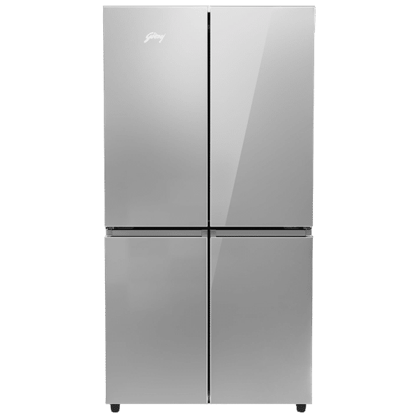 Godrej Eon Velvet 670 Litres Frost Free French Door Convertible Refrigerator with Dual Tech Cooling (RMEONVELVET685RIT, Inox Steel)_1