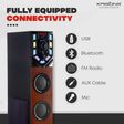 KRISONS Swag Tower 90W Multimedia Speaker (Bluetooth Connectivity, 2.1 Channel, Black and Brown)_3
