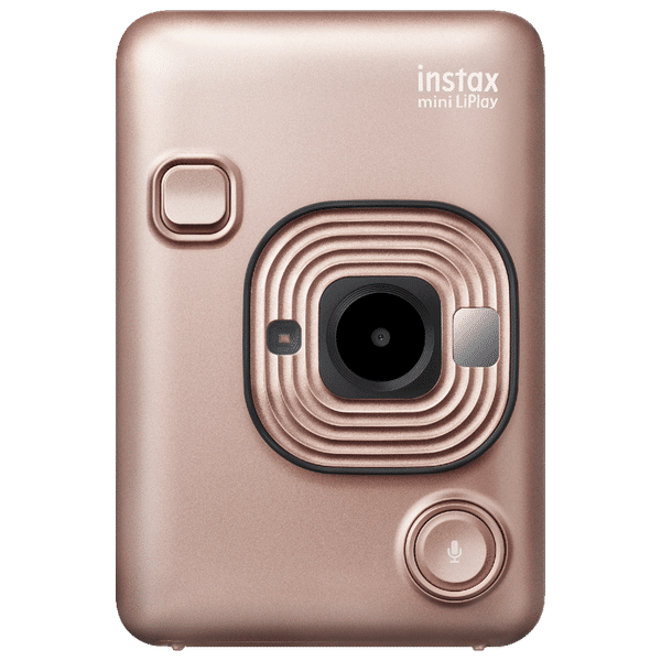 FUJIFILM Instax Mini LiPlay Instant Camera with 10 Instant Films (Blush Gold)_1