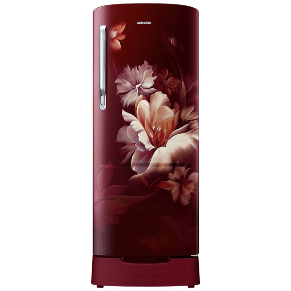 SAMSUNG 183 Litres 5 Star Direct Cool Single Door Refrigerator with Anti Bacterial Gasket (RR20D2825RZNL, Burgundy Red)_1