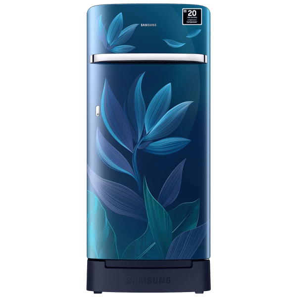 SAMSUNG 189 Litres 5 Star Direct Cool Single Door Refrigerator with Anti Bacterial Gasket (RR21D2H259UHL, Blue)_1