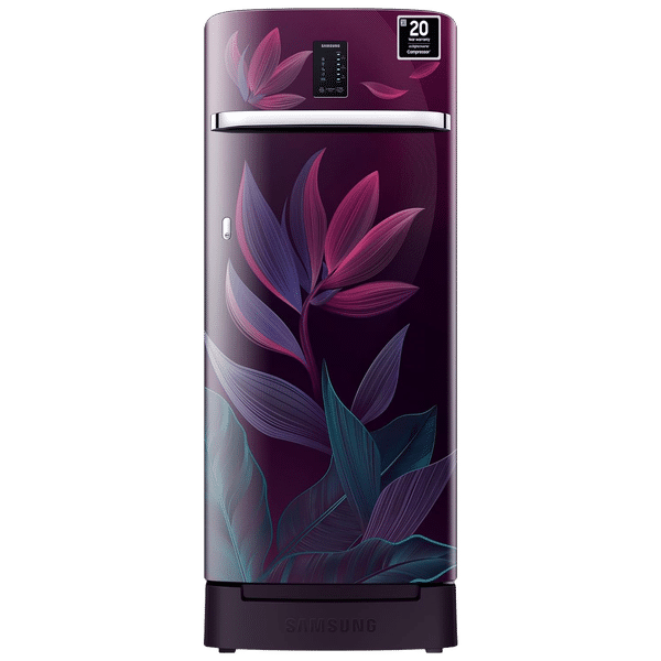 SAMSUNG 215 Litres 4 Star Direct Cool Single Door Refrigerator with Anti Bacterial Gasket (RR23D2F349R/HL, Paradise Bloom Purple)_1