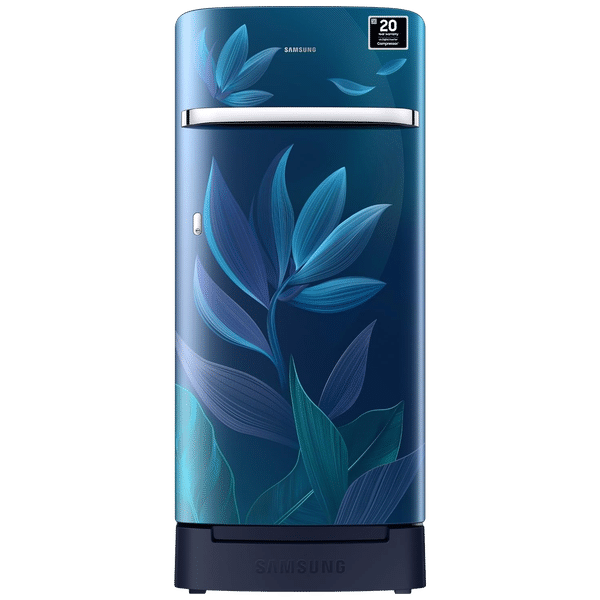 SAMSUNG 215 Litres 5 Star Direct Cool Single Door Refrigerator with Anti Bacterial Gasket (RR23D2H359UHL, Paradise Bloom Blue)_1