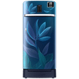 SAMSUNG 189 Litres 5 Star Direct Cool Single Door Refrigerator with Base Stand Drawer (RR21C2F259UHL, Paradise Bloom Blue)_1