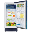 SAMSUNG 189 Litres 5 Star Direct Cool Single Door Refrigerator with Base Stand Drawer (RR21C2F259UHL, Paradise Bloom Blue)_3