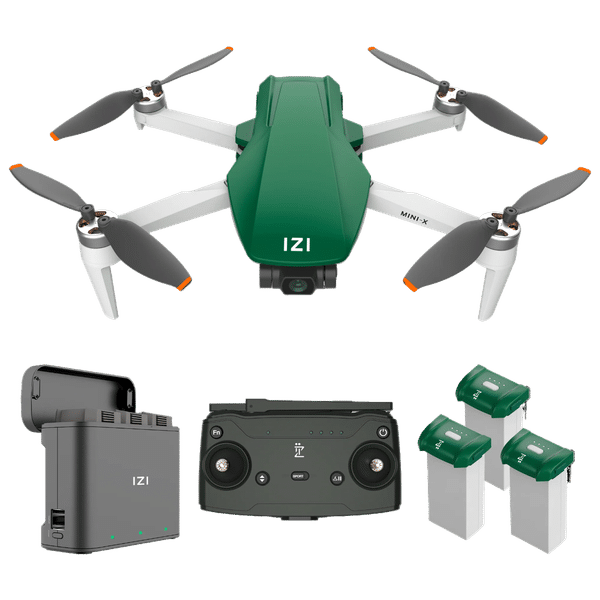 IZI Mini X Drone Combo (3 Axis Stabilized Gimbal, Dark Green)_1