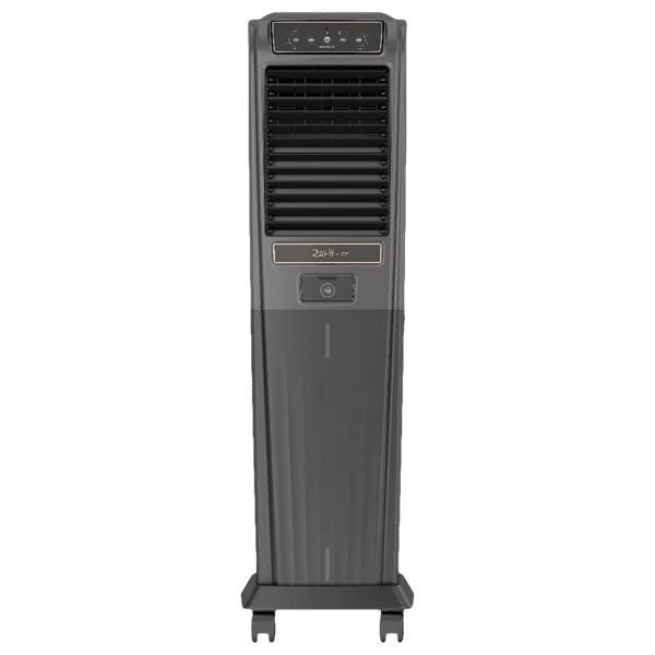 HAVELLS Zurii 55 Litres Tower Air Cooler (Bacteria Shield Honeycomb Pad Technology, GHRACAZD55, Black Grey)_1