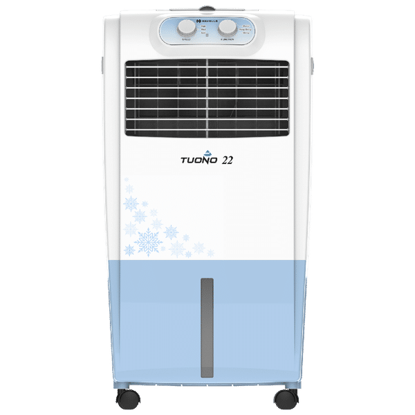 HAVELLS Tuono 22 Litres Personal Air Cooler with Inverter Compatible (Thermal Overload Protection, White & Light Blue)_1