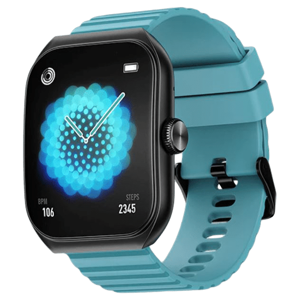 noise Hexa Smartwatch with Bluetooth Calling (49.7mm AMOLED Display, IP67 Water Resistant, Teal Blue Strap)_1