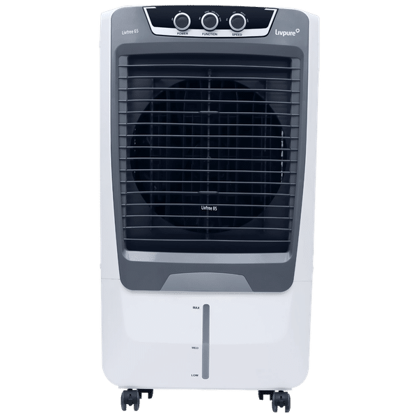 Livpure Livfree 65 Litres Desert Air Cooler with Inverter Compatible (Thermal Overload Protection, White & Grey)_1