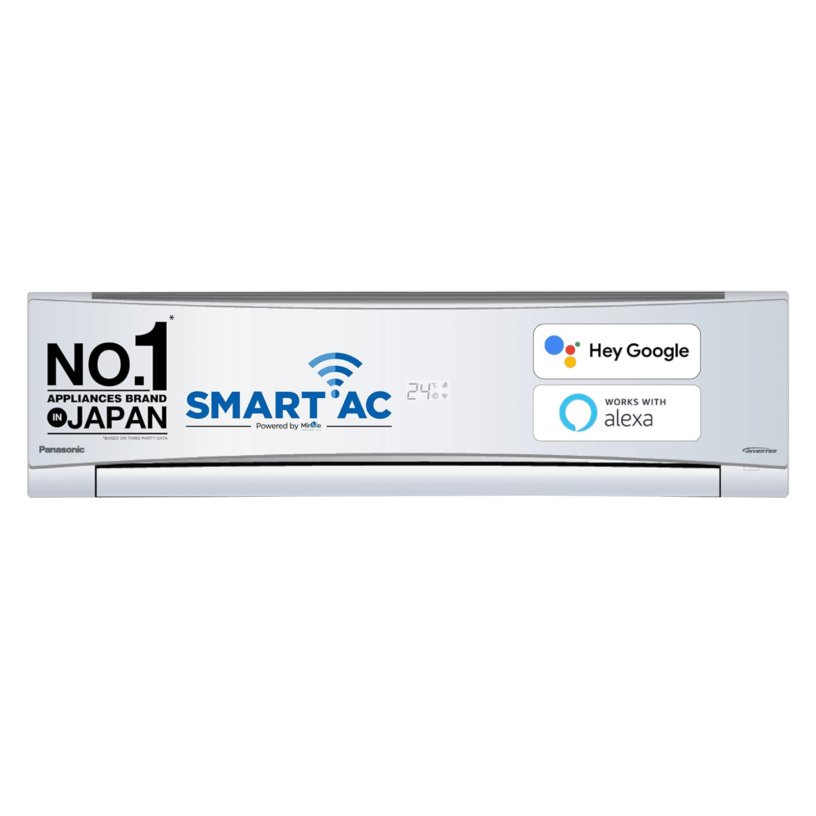 Panasonic SU 7 in 1 Convertible 2 Ton 3 Star Inverter Split Smart AC with Temperature Sensors (2024 Model, Copper Condenser, CS/CU-SU24YKYWA)