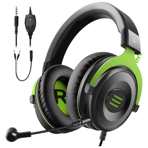 EKSA E900 Wired Gaming Headset (Stereo Bass Sound, Over Ear, Green)_1