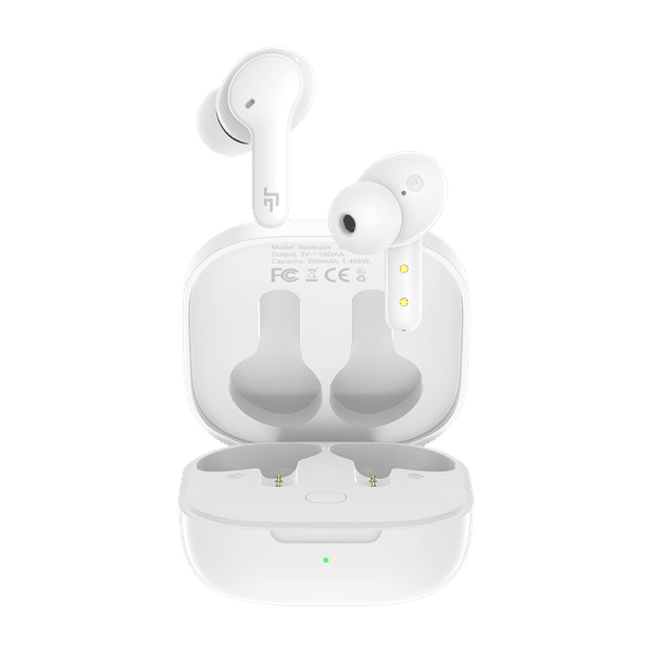 CROSSBEATS Neobuds TWS Earbuds with Environmental Noise Cancellation (IPX5 Water Resistant, 40 Hours Playback, White)_1
