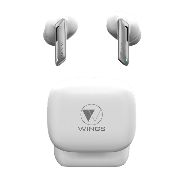 WINGS Beatpods TWS Earbuds with Passive Noise Cancellation (Upto 20 Hours Playback, White)_1