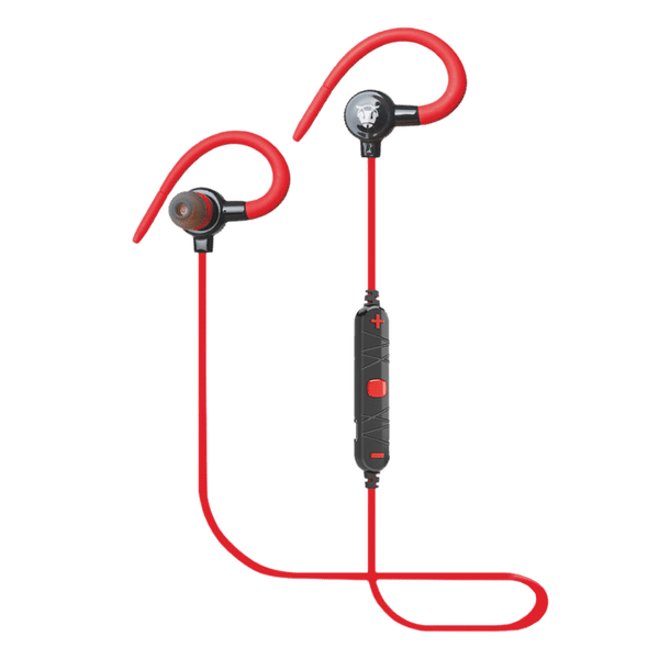 ANT AUDIO H25 Neckband with Noise Reduction (Splash & Water Resistant, X-Bass Technology, Red)_1