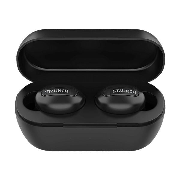 STAUNCH Boom 150 TWS Earbuds ( IPX4 Sweatproof & Water Resistant, Deep Bass Technology, Black)_1