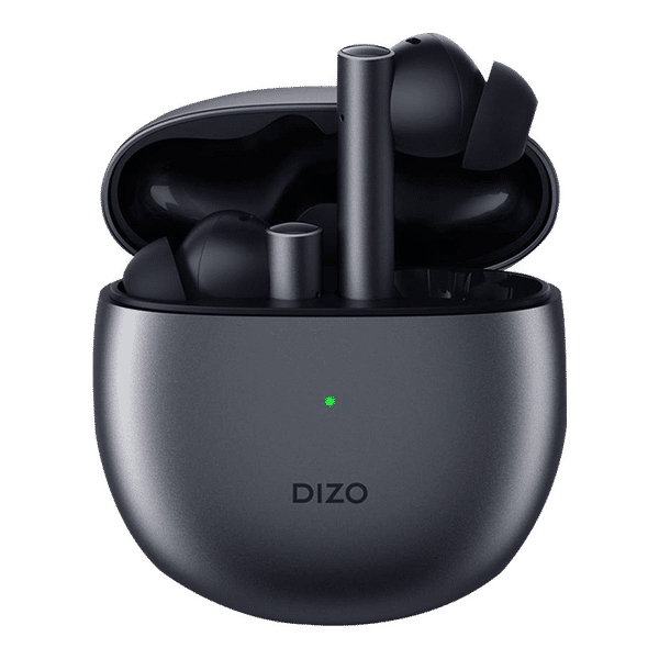 DIZO by realme TechLife GoPods DA2001 TWS Earbuds with Active Noise Cancellation (IPX5 Water Resistant, 25 Hours Playback, Smoky Grey)_1