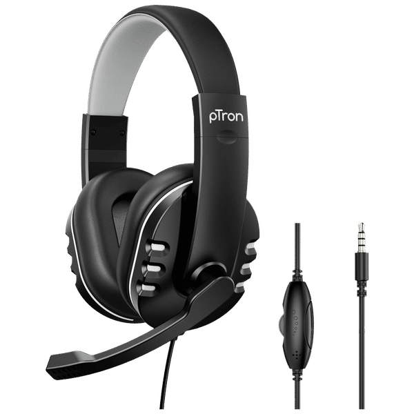 pTron Soundster Arcade 140317987 Wired Gaming Headset with Passive Noise Cancellation (Hi-Fi Stereo Sound, Over-Ear, Black)_1