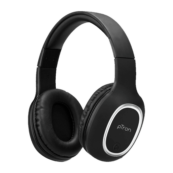 pTron Soundster Lite 140317802 Bluetooth Headphone with Mic (12 Hours Playback, Over Ear, Black)_1