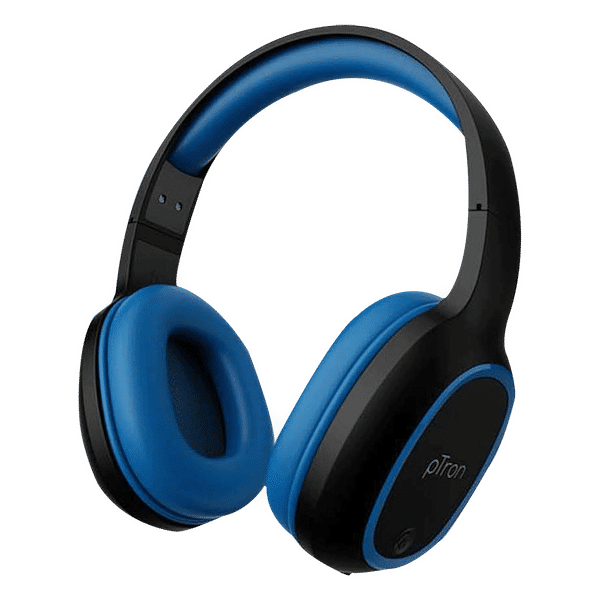 pTron Soundster Lite 140317952 Bluetooth Headset with Mic (12 Hours Playback, On Ear, Blue)_1