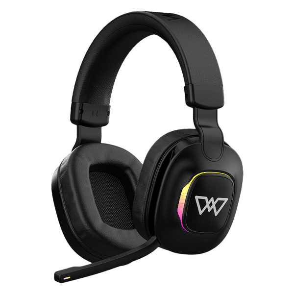 WINGS Vader 350 Bluetooth Gaming Headset with Noise Isolation (Deep Bass with Surround Effect, Over Ear, Saber Black)_1