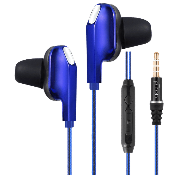pTron Boom One 140317902 Wired Earphone with Mic (In Ear, Blue)_1