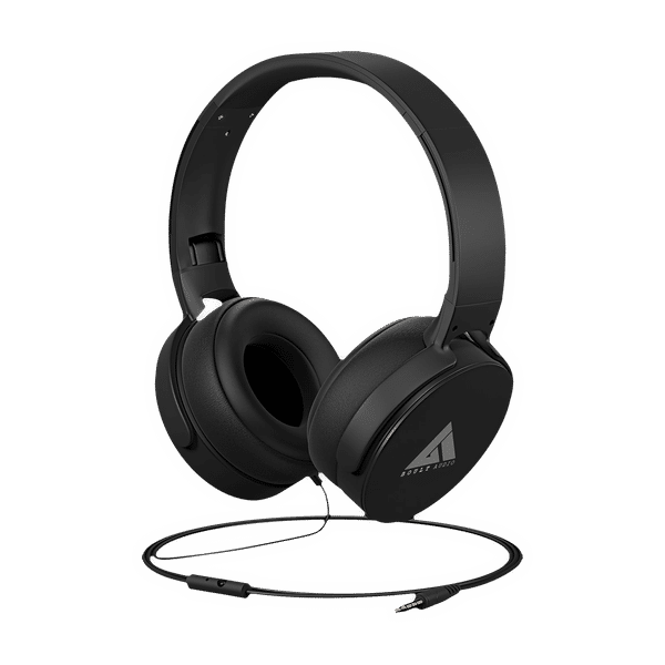 BOULT AUDIO Bassbuds Q2 BA-RD-Q2  Wired Headphone with Mic (Over Ear, Black)_1