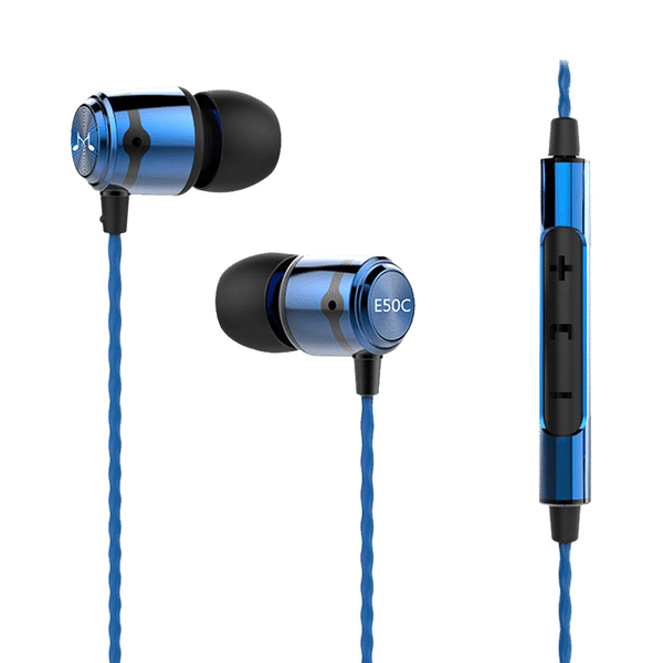 SoundMAGIC E50C Wired Earphones with Mic (In-Ear, Blue)_1