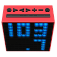 Divoom Timeboxwith Built- in Clock & Alarm Smart Speaker (App Controlled Pixel Art Creation, Red)_4
