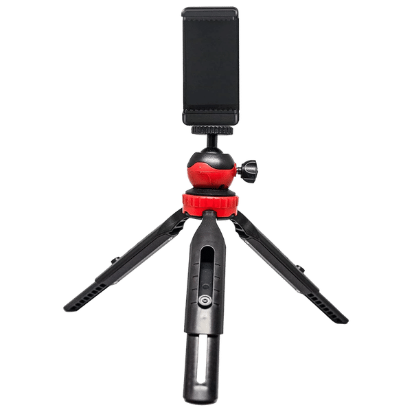 HIFFIN HF-350 18cm Adjustable Tripod for Mobile and Camera (360 Degree Rotatable, Black)_1