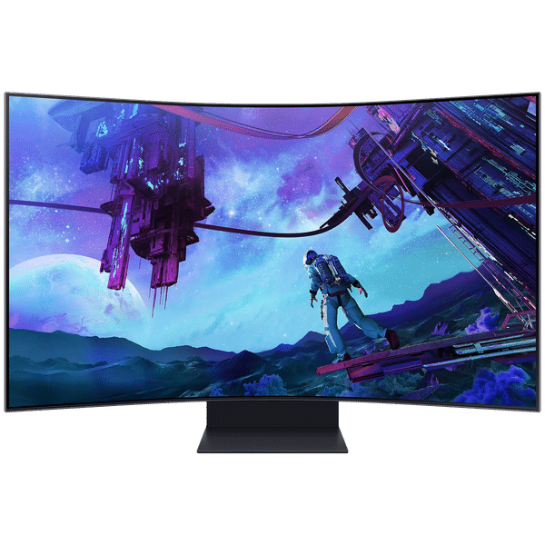 SAMSUNG Odyssey Ark 2 38.8 cm (55 inch) 4K Ultra HD OLED Curved Height Adjustable Gaming Monitor with Eye Saver Mode_1