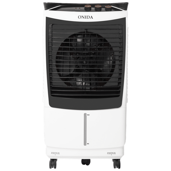 ONIDA Storm 90 Litres Desert Air Cooler with Ice Chamber (Water Level Indicator, White & Black)_1