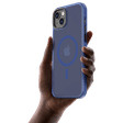 Muvtech Oslo Snap TPU, TPE and Polycarbonate Back Cover for iPhone 15 (Camera Protection, Blue)_3