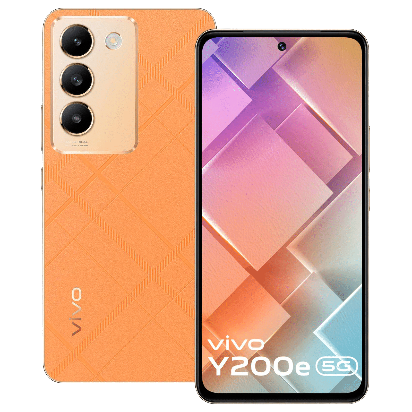 vivo Y200E 5G (6GB, 128GB ROM, Saffron Delight)