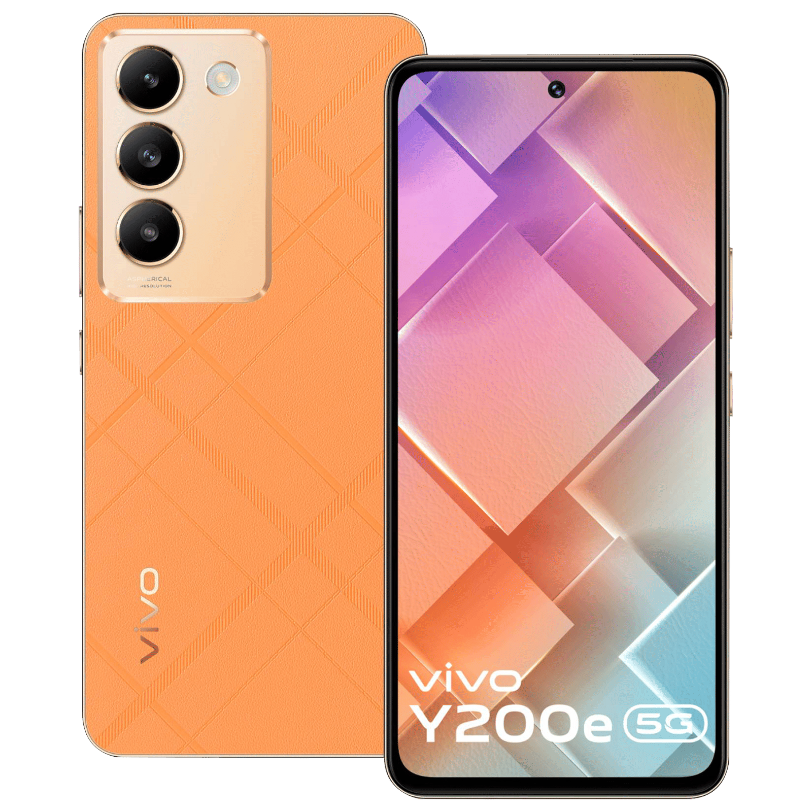 vivo Y200E 5G (8GB, 128GB ROM, Saffron Delight)