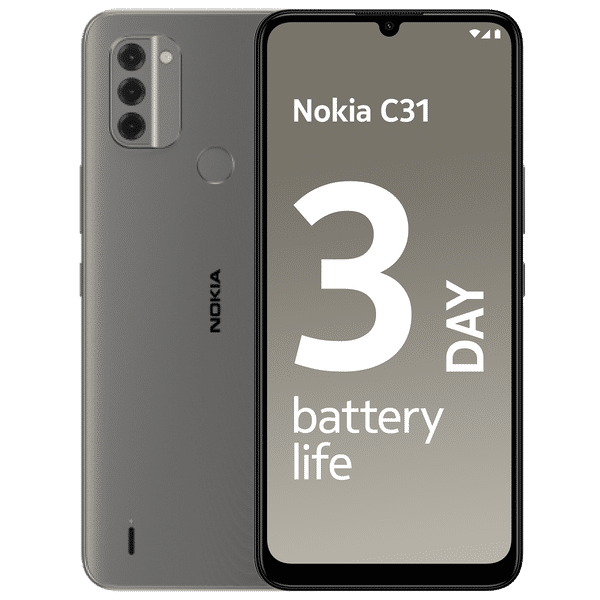 NOKIA C31 Plus (3GB RAM, 32GB, Charcoal Black)_1