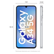 SAMSUNG Galaxy A34 5G (8GB RAM, 256GB, Awesome Silver)_2