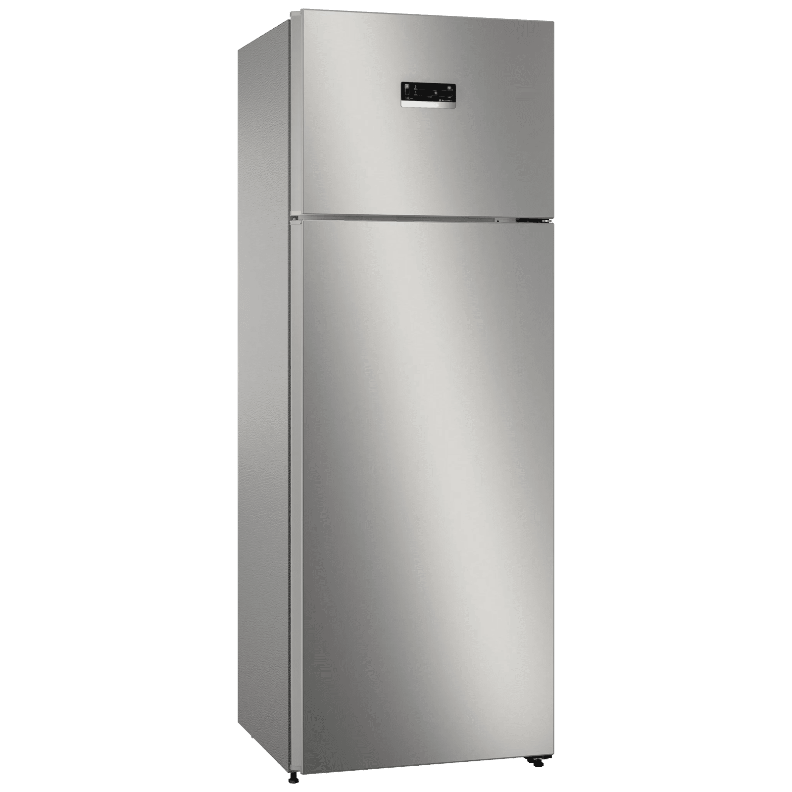 BOSCH Series 4 368 Litres 2 Star Frost Free Double Door Refrigerator with VarioInverter Compressor (CTC39S02NI, Shiney Silver)