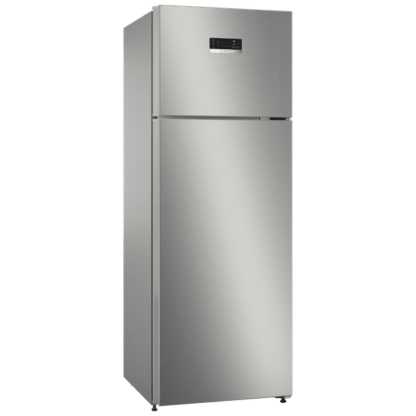 BOSCH Series 4 269 Litres 3 Star Frost Free Double Door Refrigerator with VarioInverter Compressor (CTC29S03GI, Shiney Silver)_1